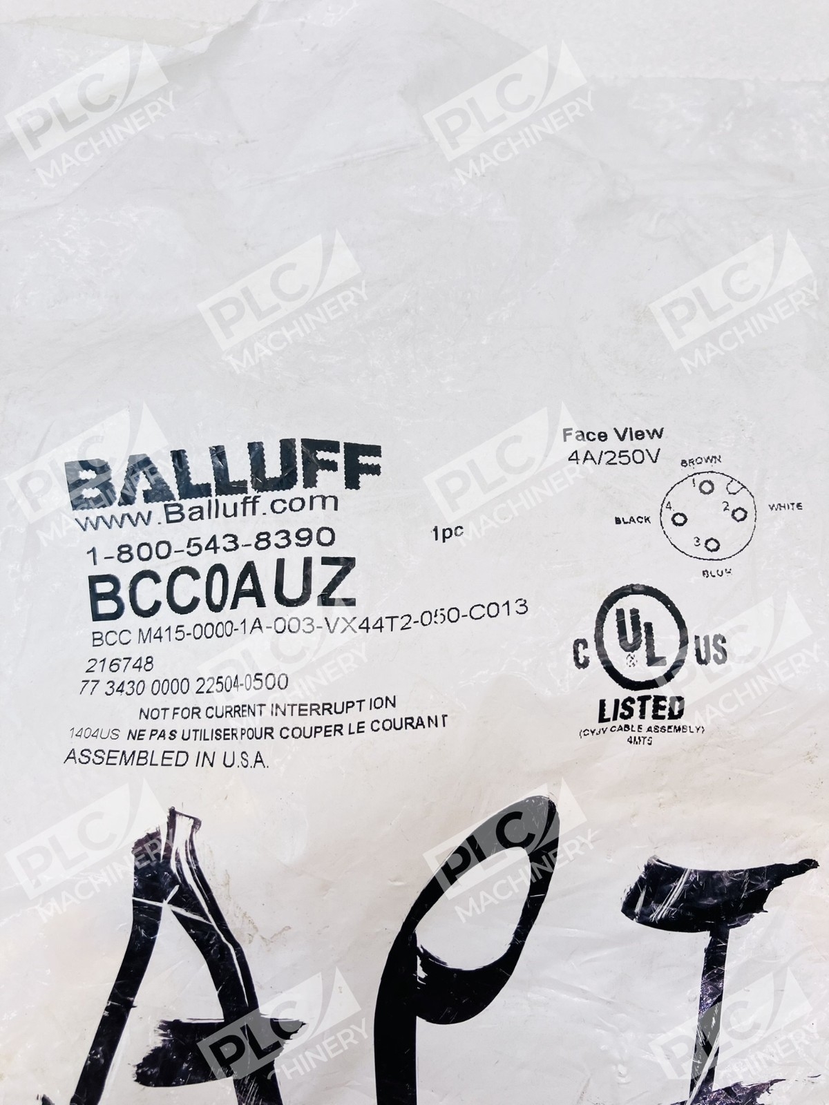 Balluff BCC0AUZ M12 Female Straight Cordset Cable Pigtail - Image 3