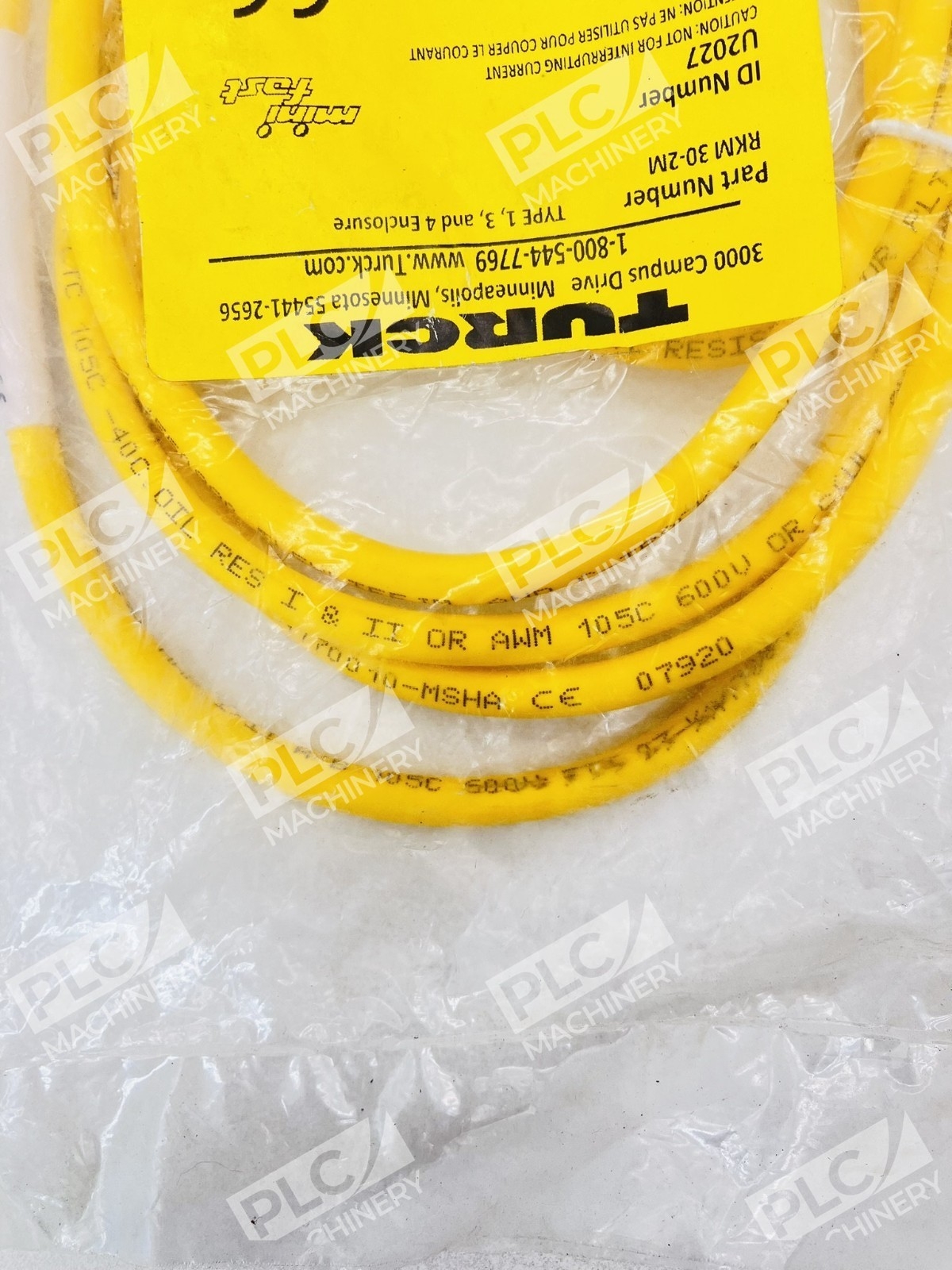 Turck RKM 30-2M U2027 Minifast Sensor Cable Cordset - Image 5