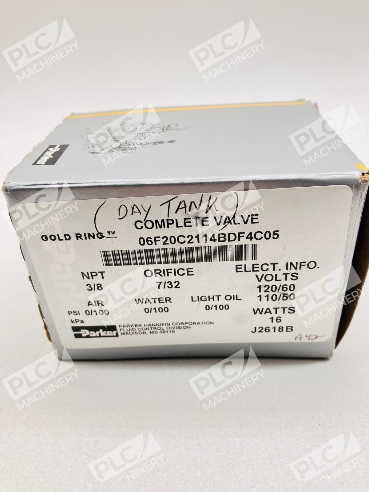 Parker 06F20C2114BDF4C05 Solenoid Valve Gold Ring 2-Way NC Valve - Image 3