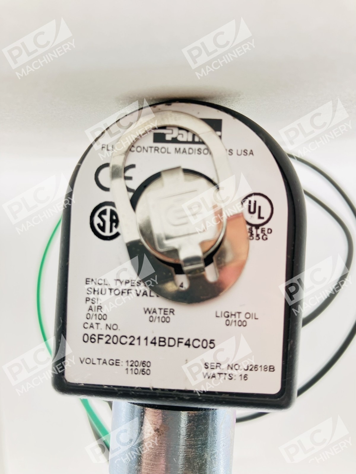 Parker 06F20C2114BDF4C05 Solenoid Valve Gold Ring 2-Way NC Valve - Image 5