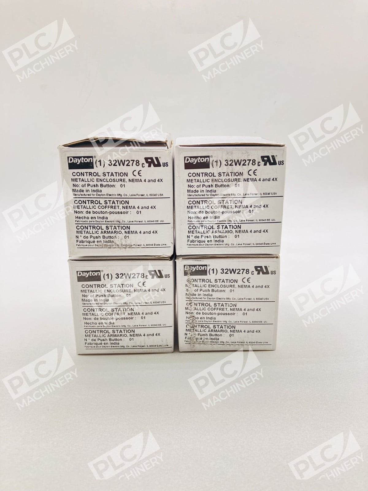 Dayton 32W278 Push Button Enclosure 22mm Single Hole Lots of 4 - Image 2