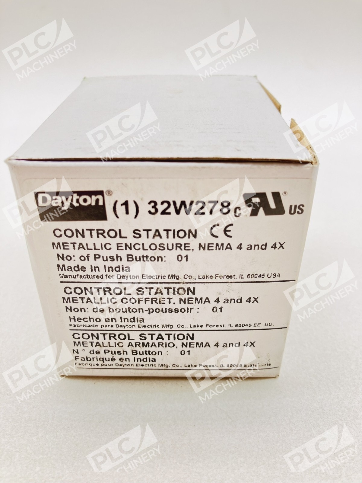 Dayton 32W278 Push Button Enclosure 22mm Single Hole Lots of 4 - Image 3