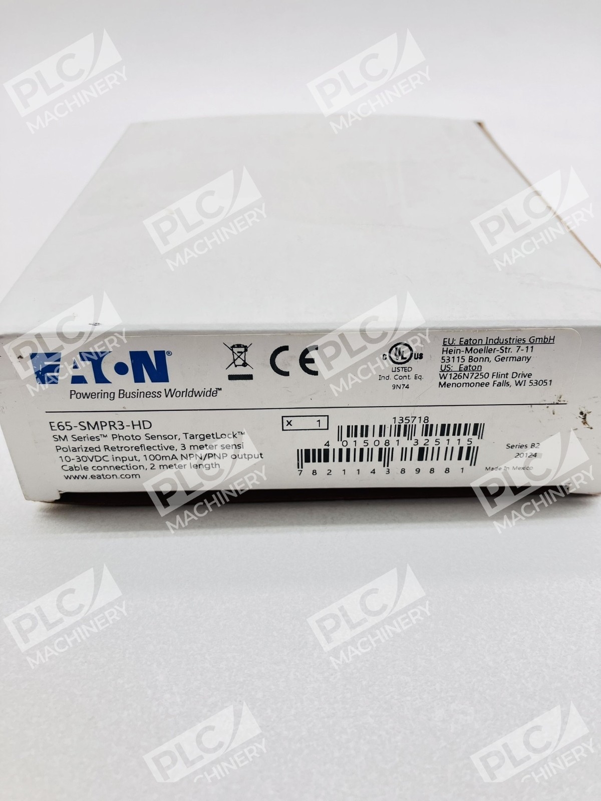 Eaton E65-SMPR3-HD Photoelectric Sensor Retroreflective Series B2 - Image 3