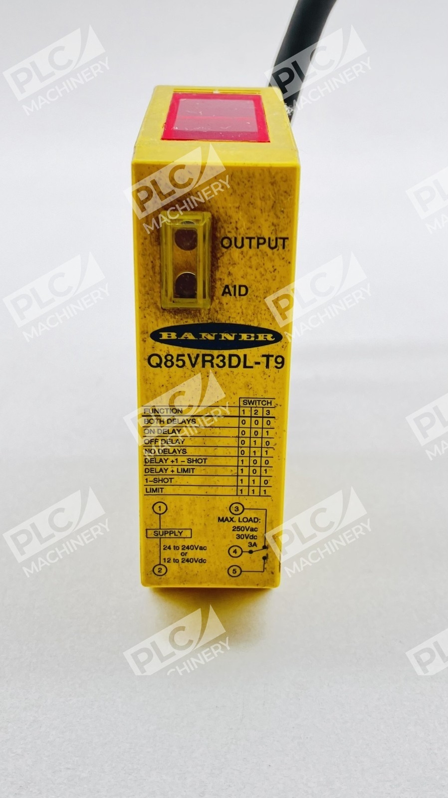 Banner Q85VR3DL-T9 Photoelectric Sensor Diffuse 1m Timer Relay - Image 3