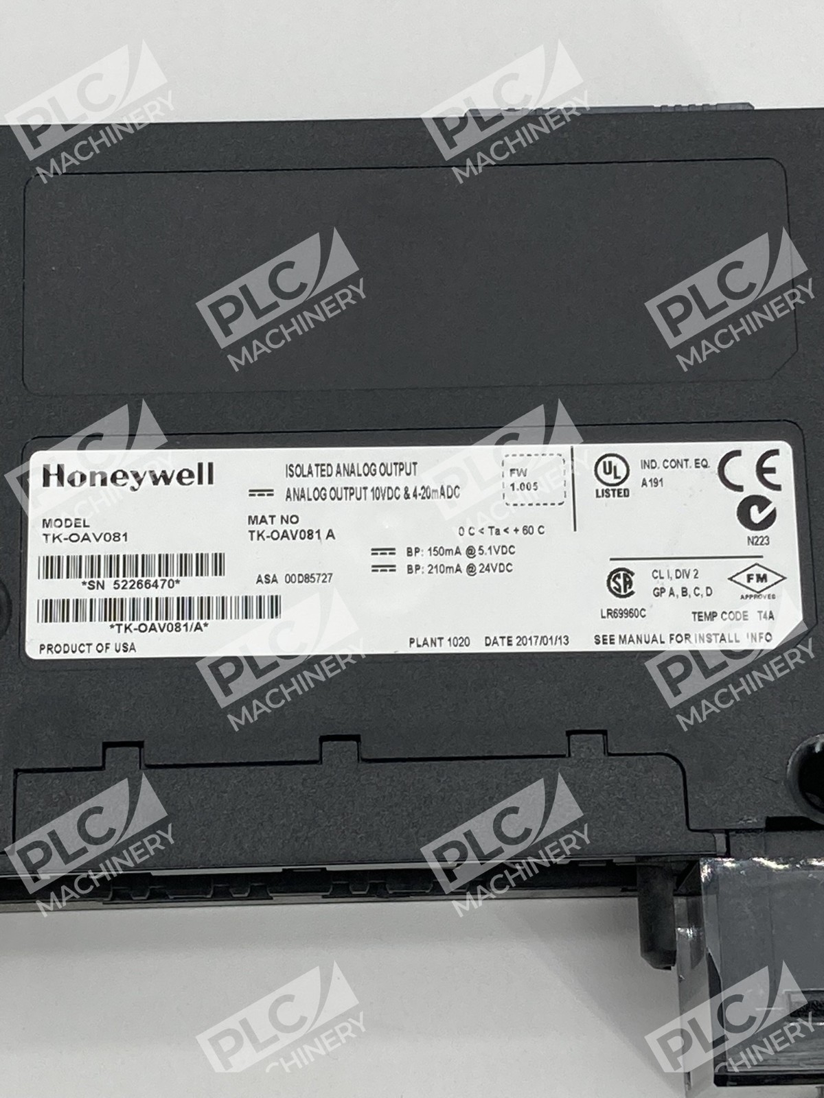 Honeywell TK-OAV081 8-Channel Analog Output Module - Image 6