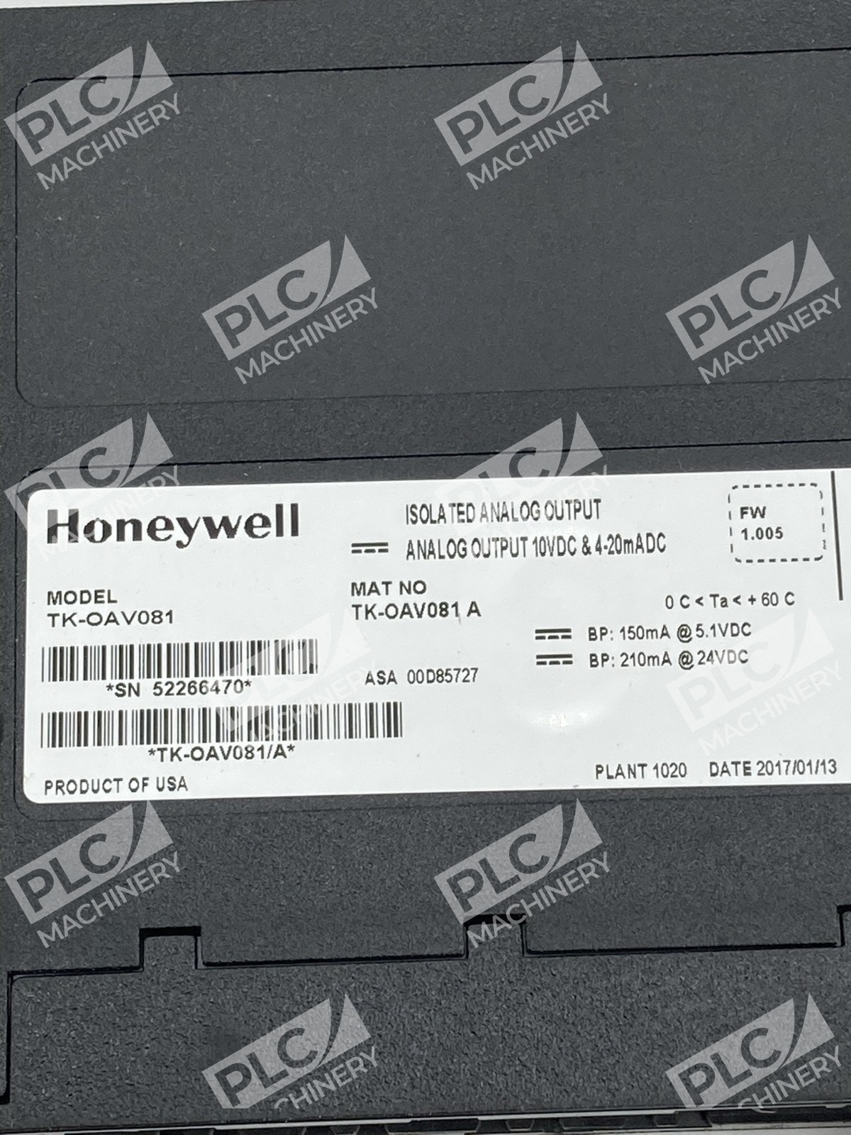 Honeywell TK-OAV081 8-Channel Analog Output Module - Image 7