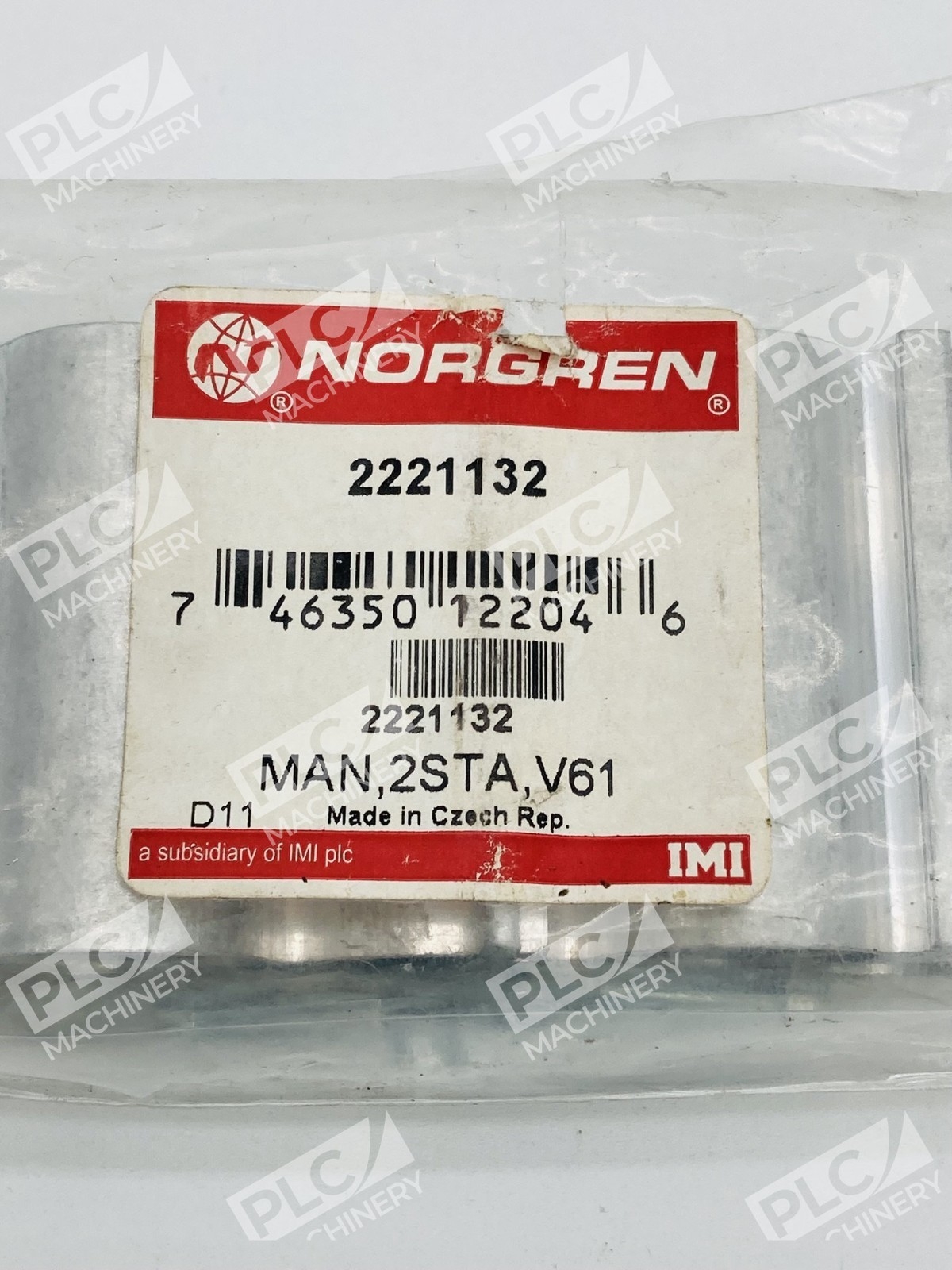Norgren 2221132 V61 Series Manifold Sub-base 2-Station Valve Block - Image 4