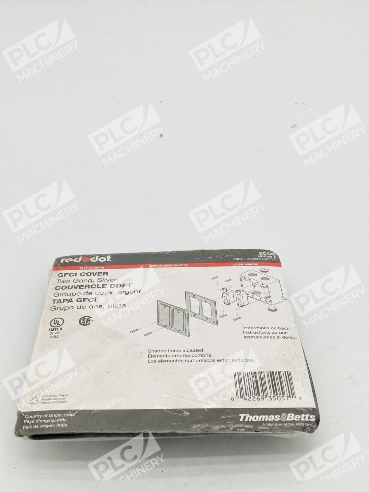 Thomas & Betts 2CCG Red Dot 2-Gang GFCI Weatherproof Cover - Image 4