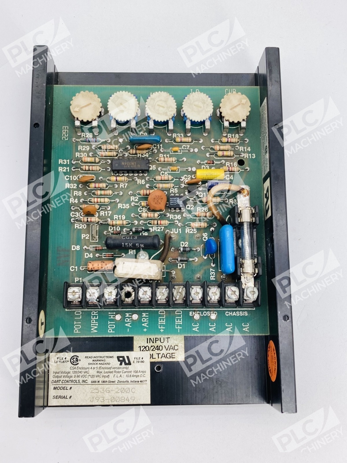 Dart Controls 253G-200C DC Motor Speed Control 2HP Dual Voltage - Image 3