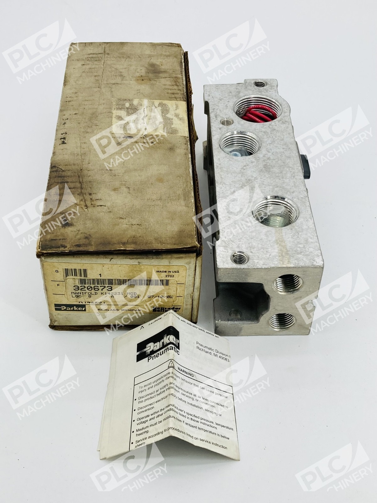 Parker Schrader Bellows K142231 Valvair II Manifold Base Modular - Image 3