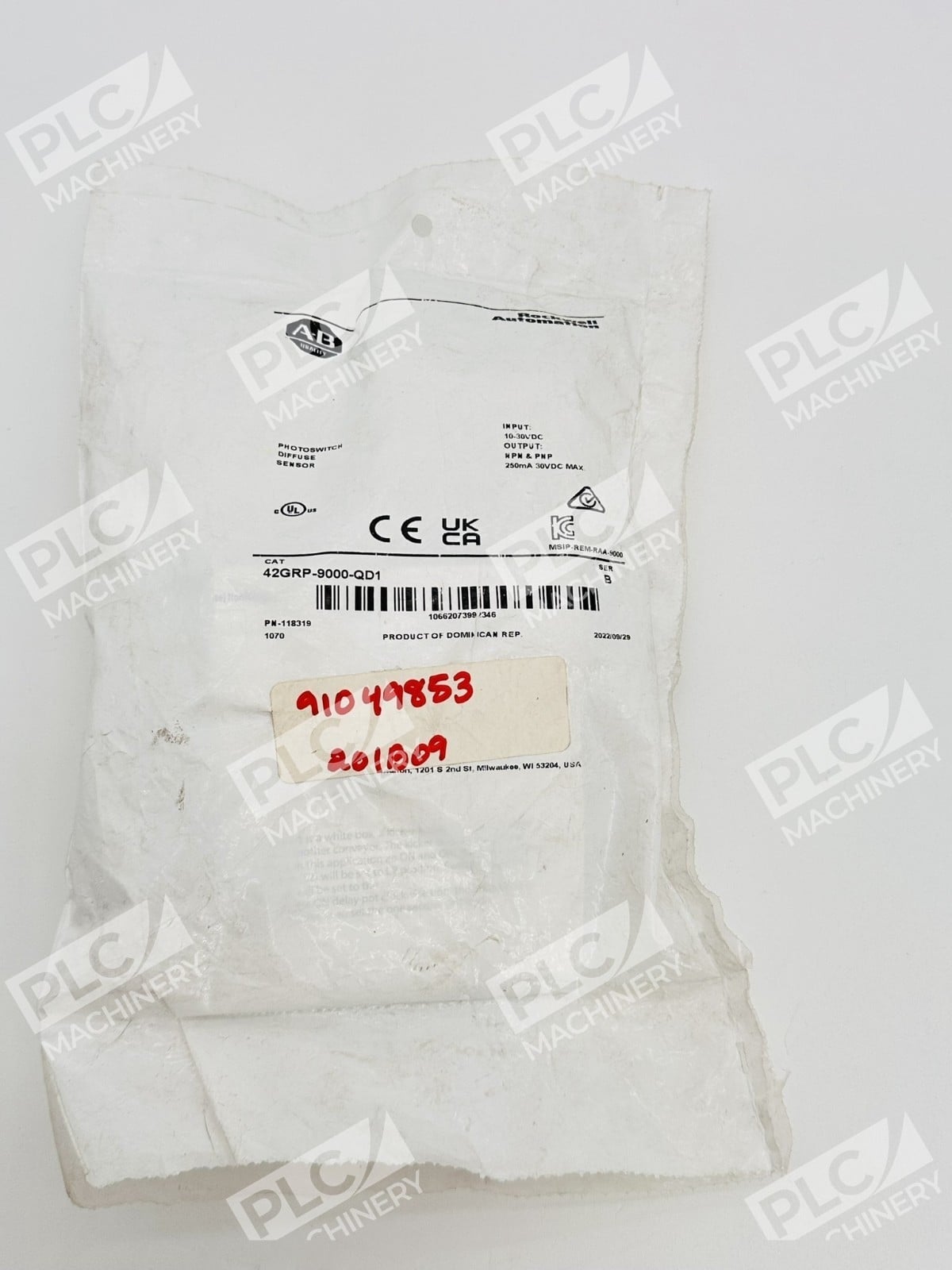 Allen Bradley 42GRP-9000-QD1 Series B Photoswitch Diffuse Sensor - Image 2