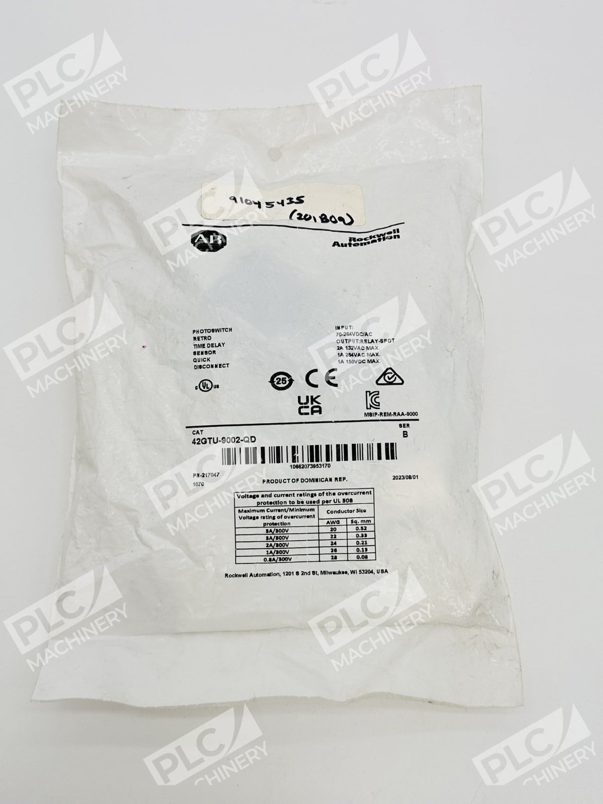 Allen Bradley 42GTU-9002-QD B Photoswitch Retro Time Delay Sensor - Image 2