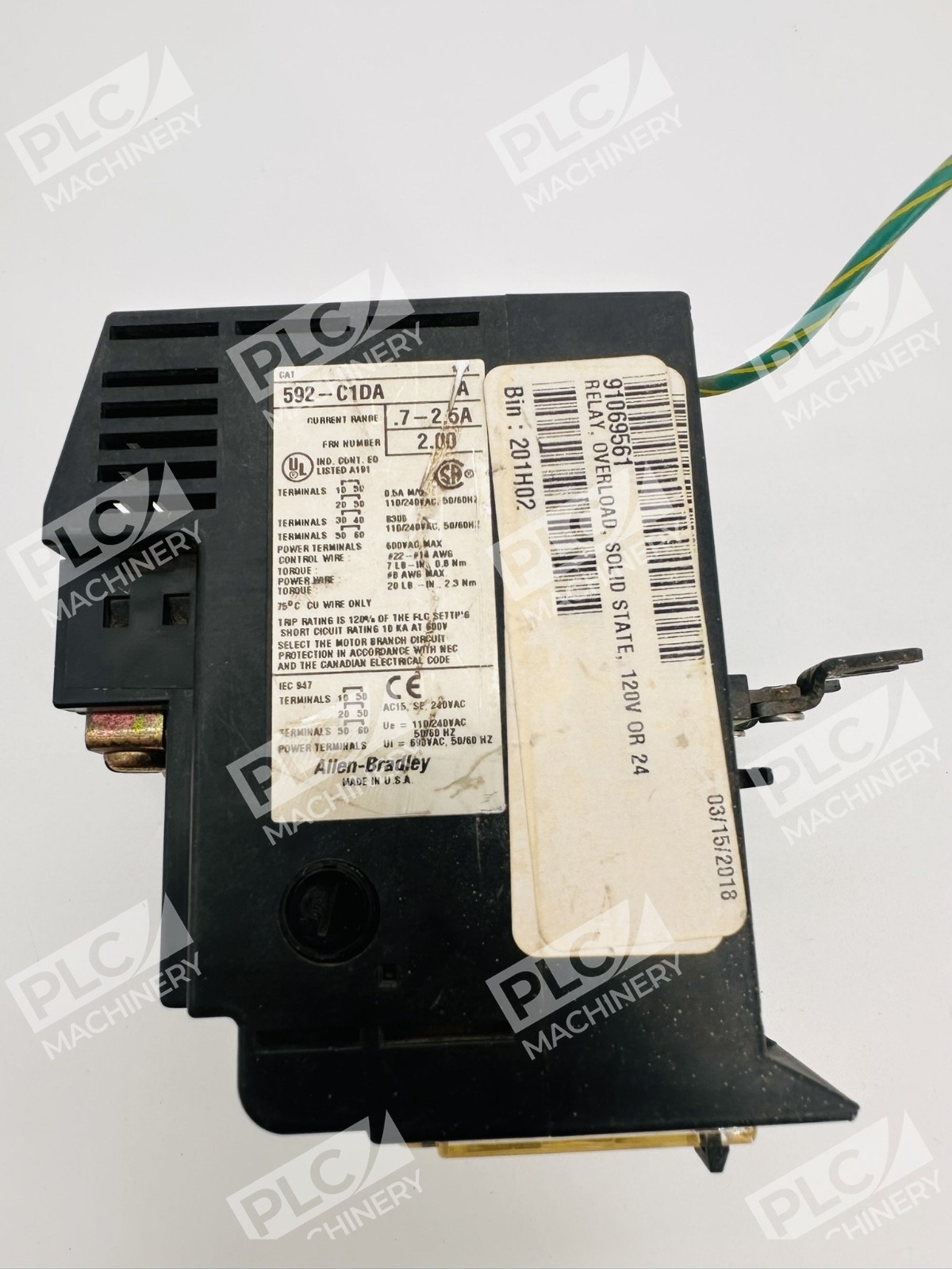 Allen Bradley 592-C1DA Series A 0.7-2.5A SMP-3 - Image 8
