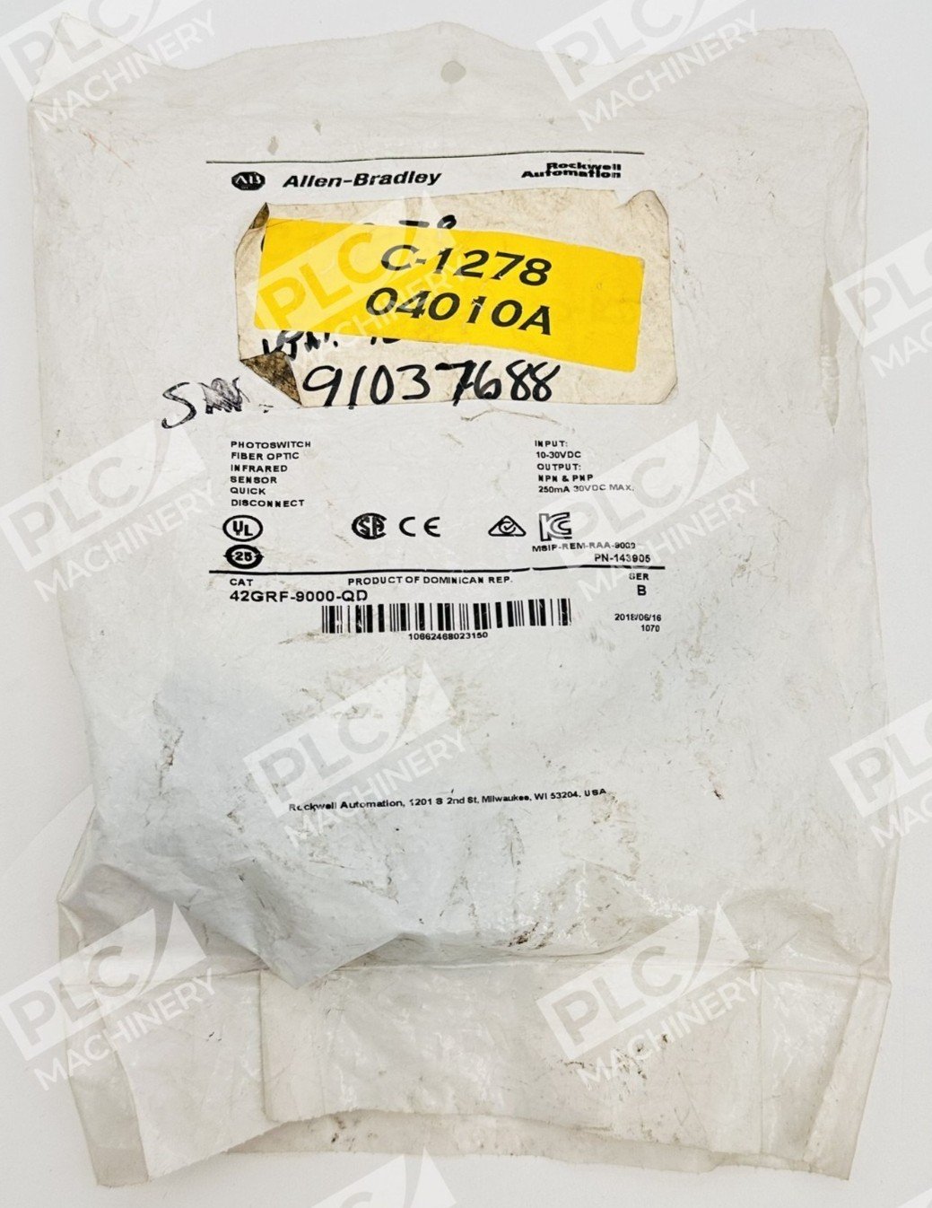 Allen Bradley 42GRF-9000-QD Series B Photoswitch Fiber Optic Infrared Sensor - Image 2