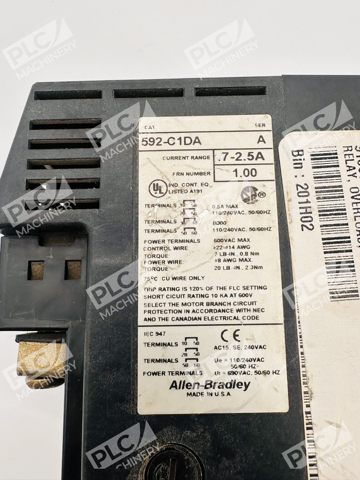 Allen Bradley 592-C1DA Series A SMP-3 - Image 9