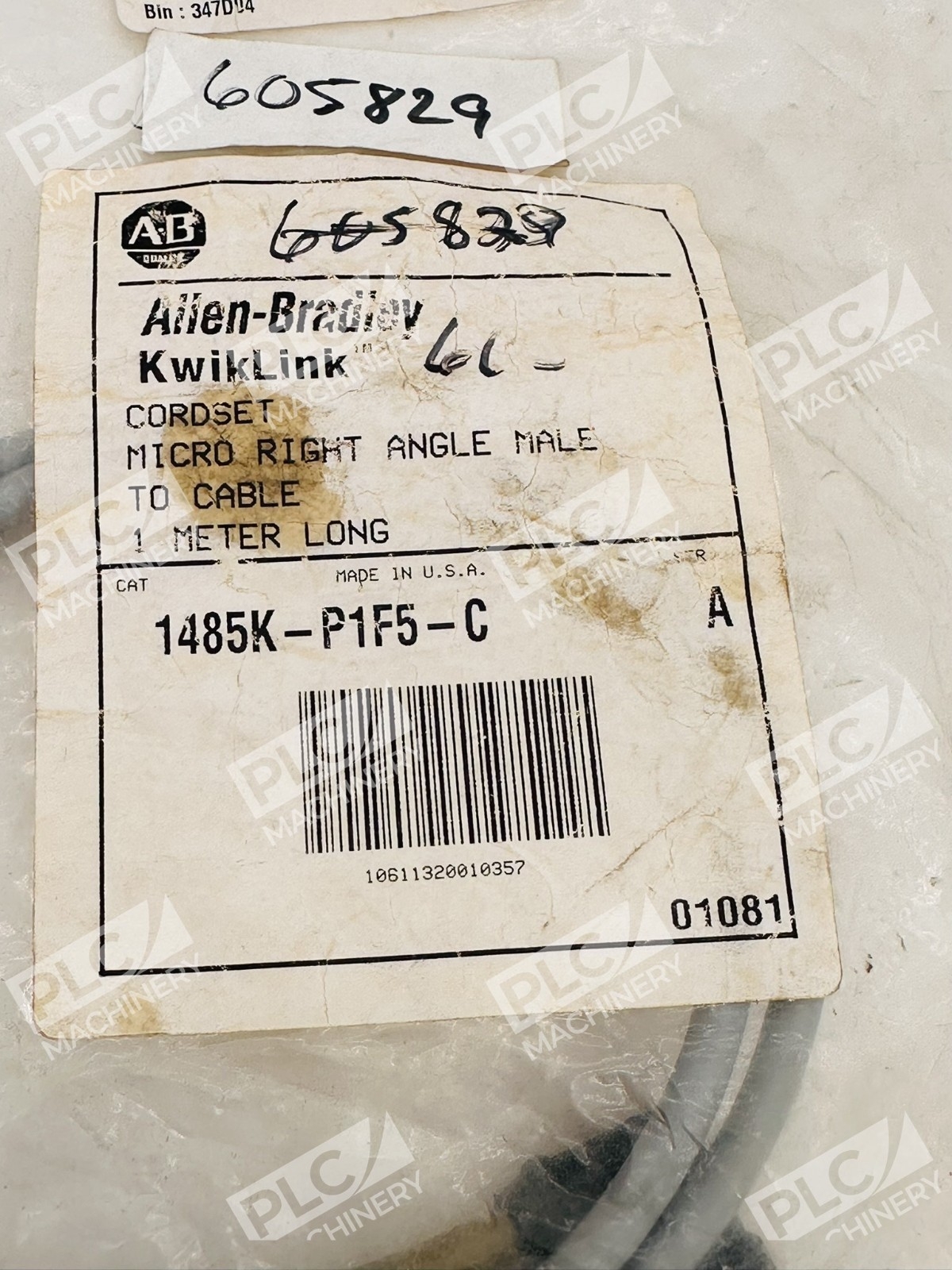 Allen Bradley 1485K-P1F5-C Series A KwikLink Cordset 1m - Image 3