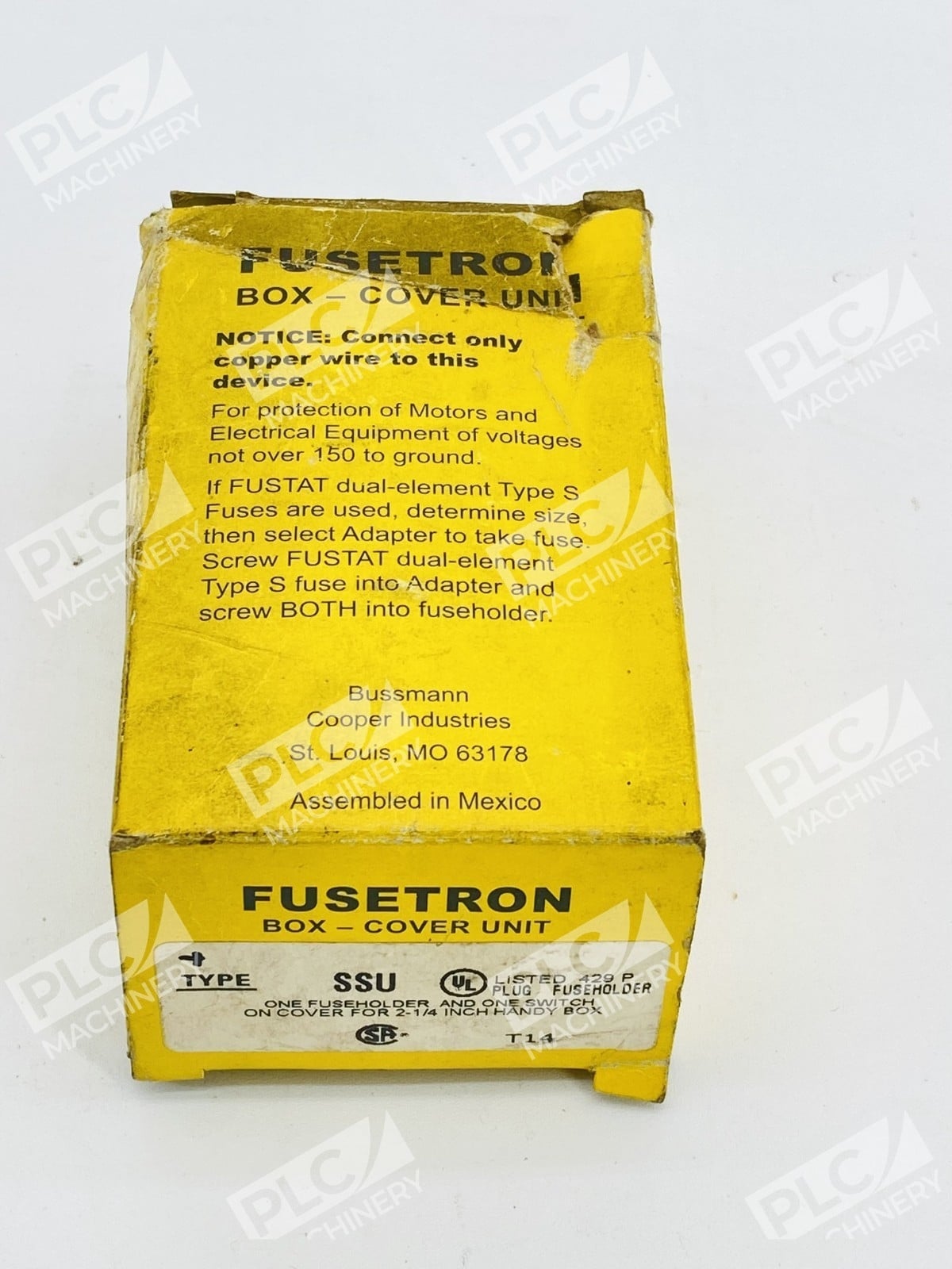 Bussmann SSU Fusetron Box Cover Unit 2-1/4" Handy Box Fuse Holder - Image 2