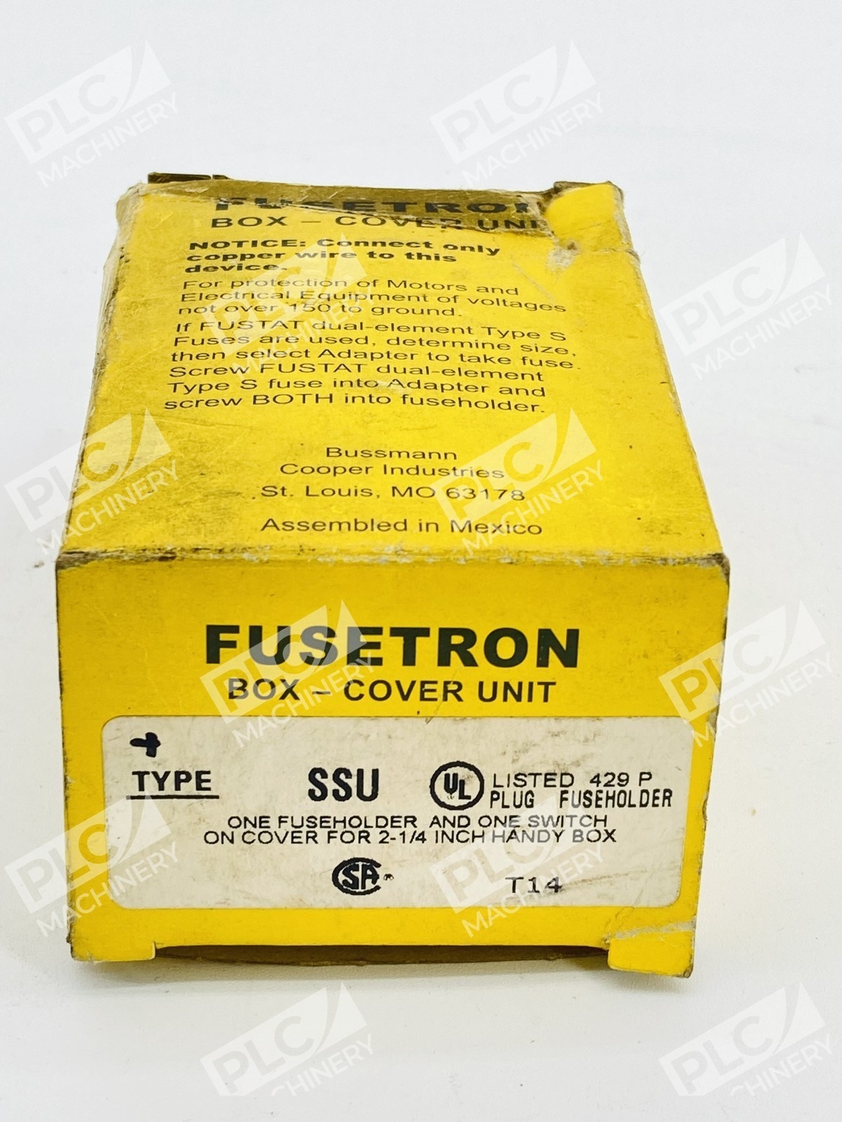 Bussmann SSU Fusetron Box Cover Unit 2-1/4" Handy Box Fuse Holder - Image 3