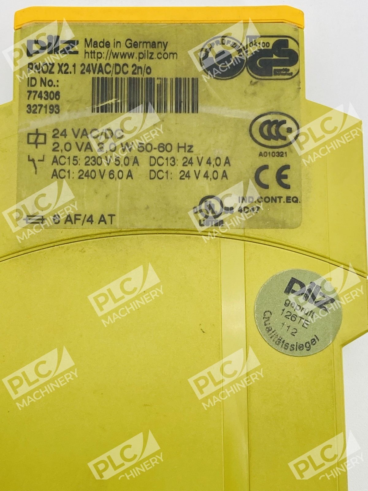 Pilz PNOZ X2.1 Safety Relay E-Stop Gate Monitor Module - Image 7