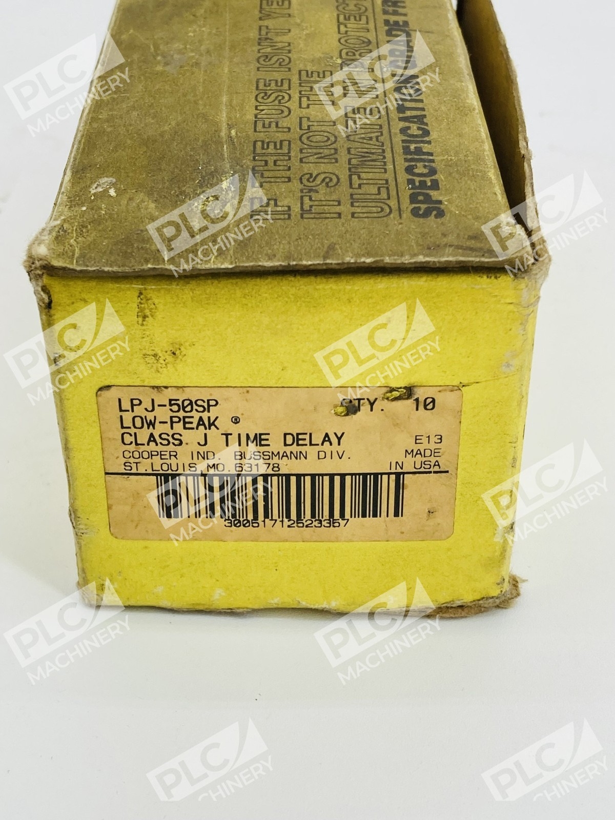Cooper Bussmann LPJ-50SP Class J Time-Delay Fuse Low-Peak Box of 6 - Image 4