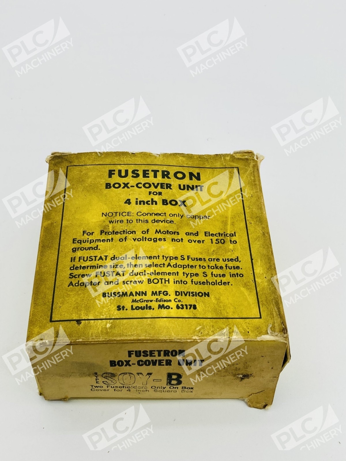 Bussmann Fusetron SOY-B Double Fuse Box Cover Plate Unit - Image 3