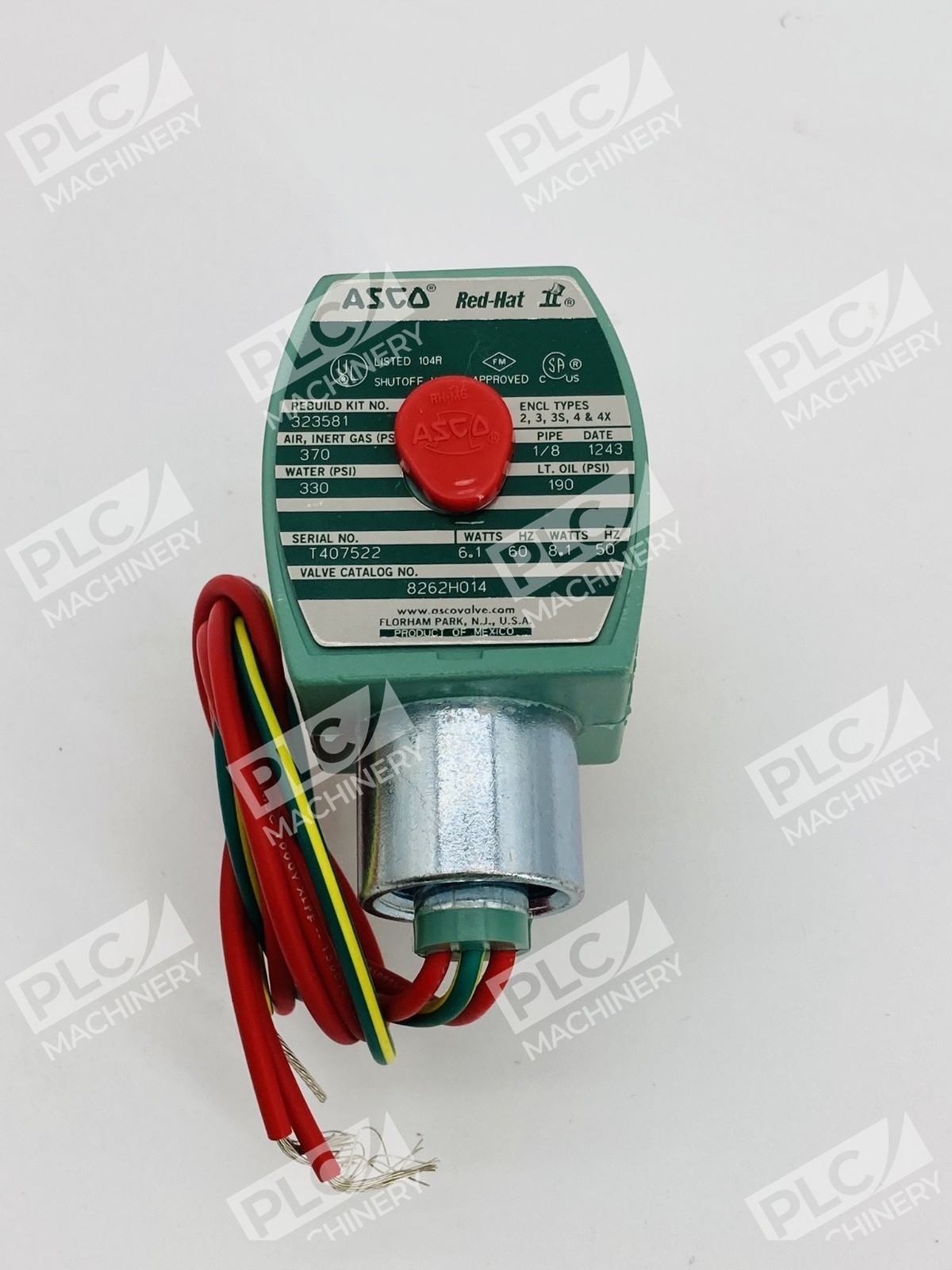 Asco 8262H014 Red-Hat 2-Way Solenoid Valve Direct Acting - Image 8