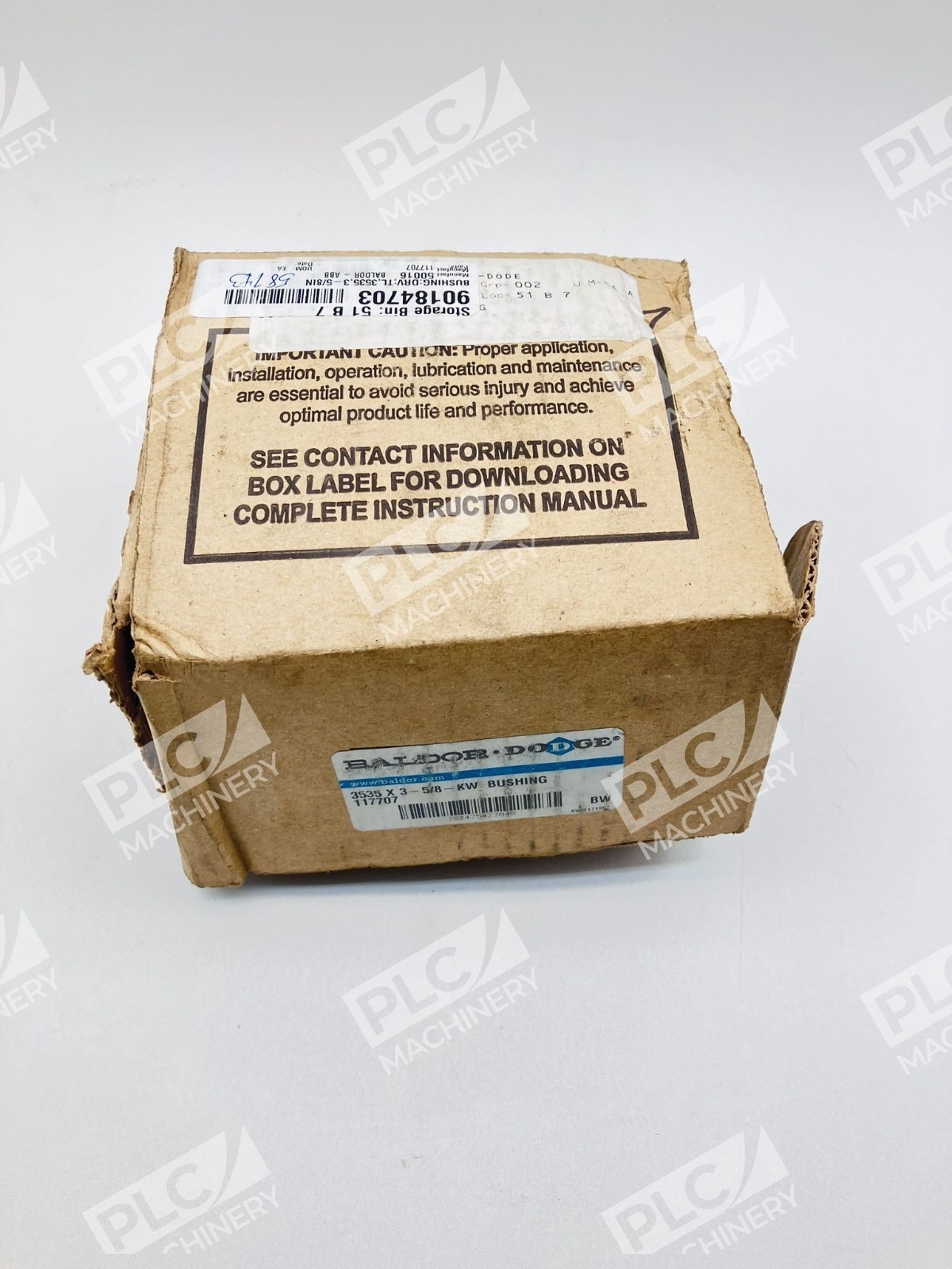 Baldor Dodge 117707 3535 Taper-Lock Bushing 3-5/8" Bore KW - Image 4