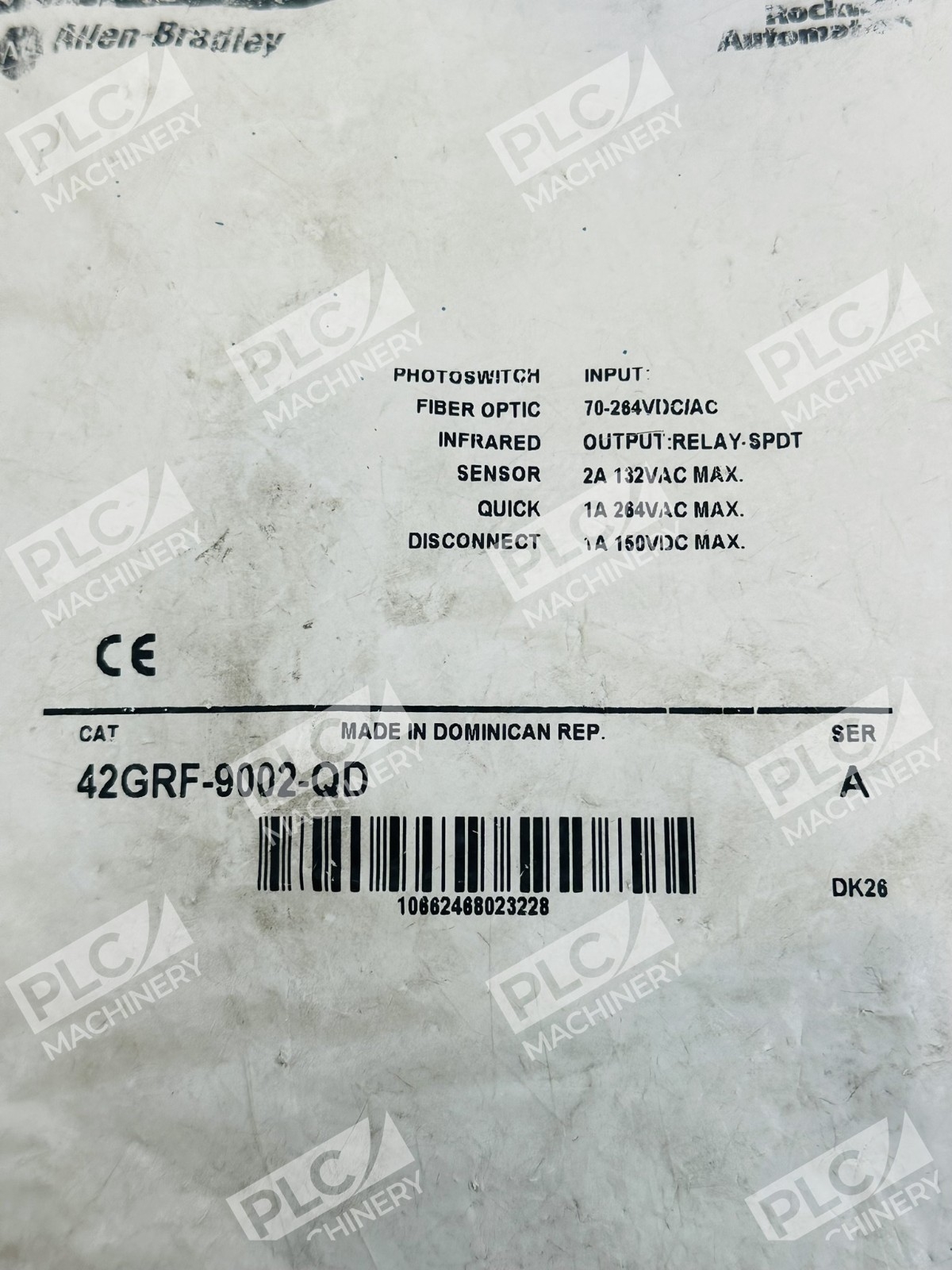 Allen-Bradley 42GRF-9002-QD Series A Photoswitch Fiber Optic Infrared Sensor - Image 3