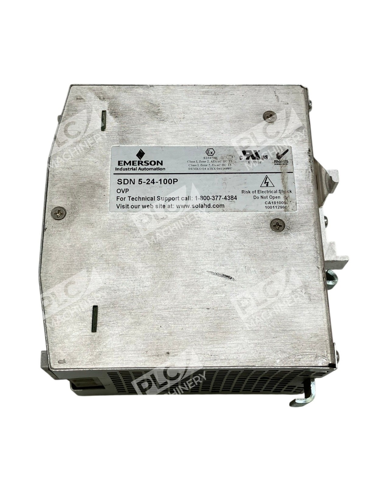 SDN 5-24-100P - Emerson SolaHD - DIN Rail Power Supply 24VDC
