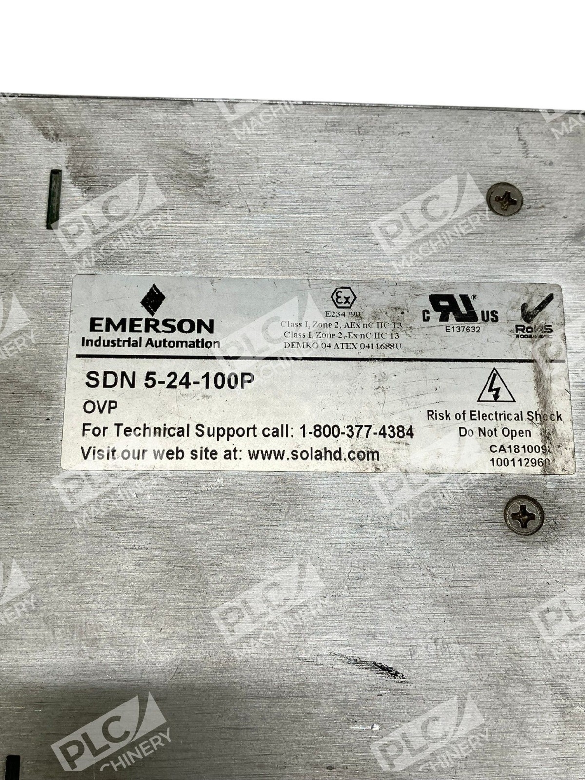 SDN 5-24-100P - Emerson SolaHD - DIN Rail Power Supply 24VDC - Image 3
