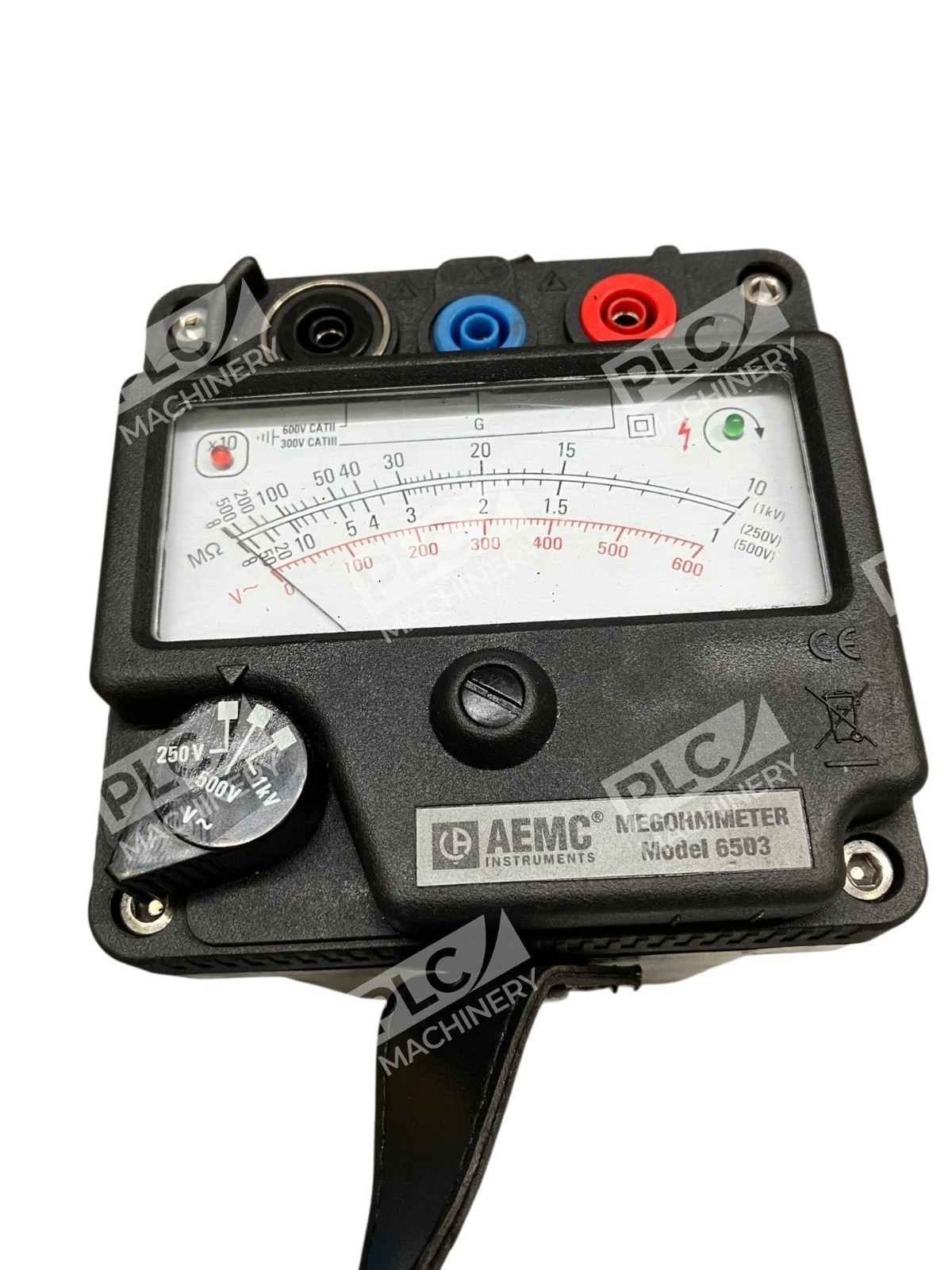6503 – AEMC Instruments – Hand-Crank Megohmmeter Insulation Tester With Case - Image 5