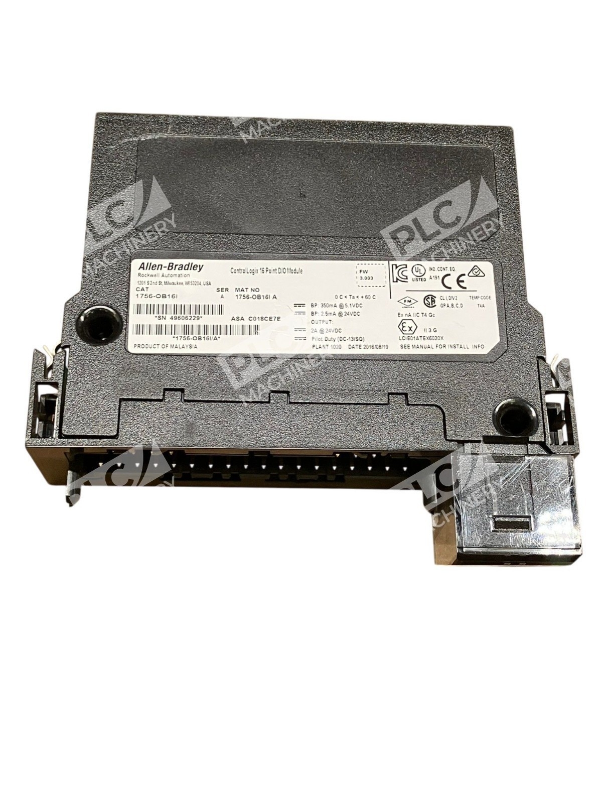 Allen-Bradley 1756-OB16I /A ControlLogix 16Pt Isolated DC Output Module No Door