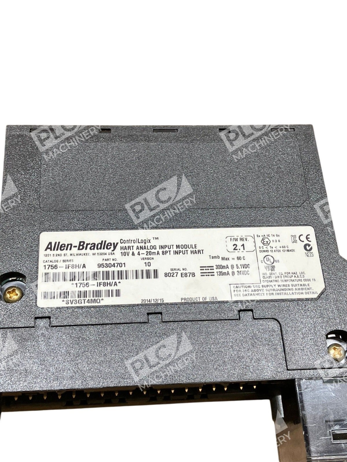 Allen-Bradley 1756-IF8H /A ControlLogix 8Pt HART Analog Input Module No Door - Image 2
