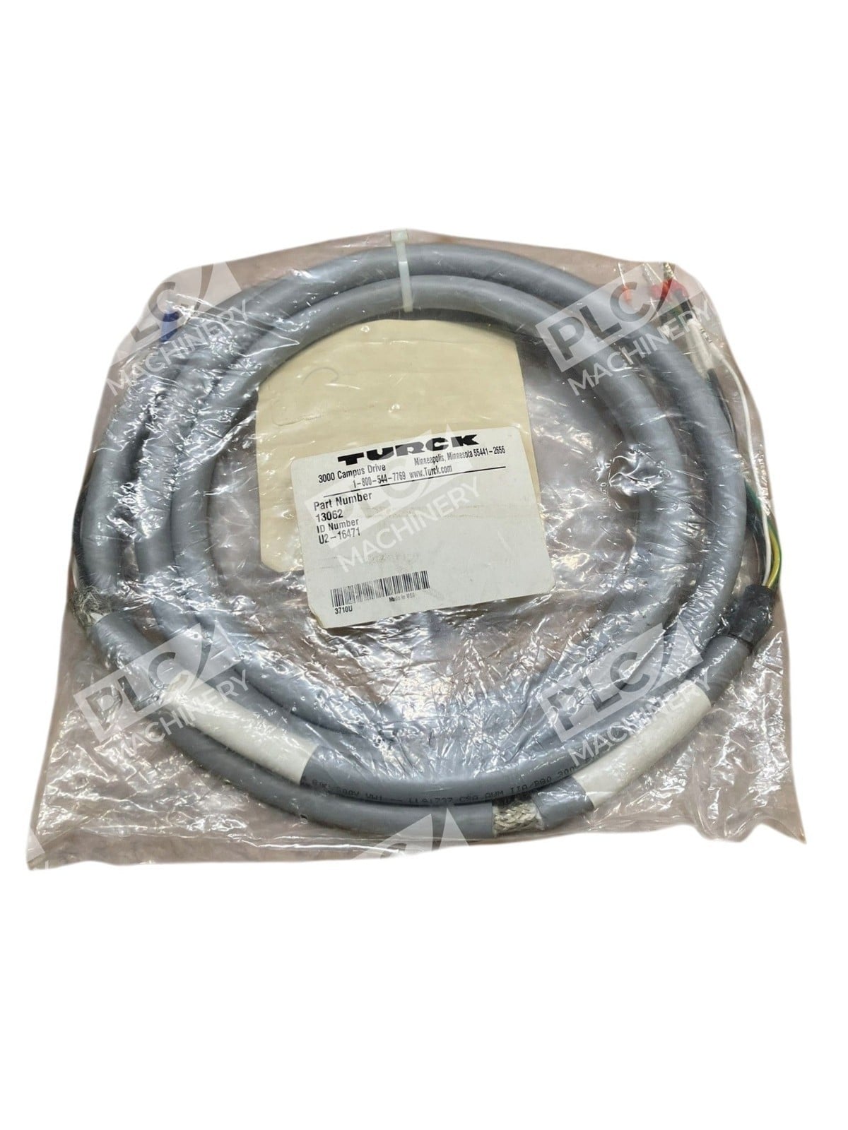 Turck 13062 Cordset Cable Assembly U2-16471 173K357G03 W4007 Stacker B250 PWR - Image 2