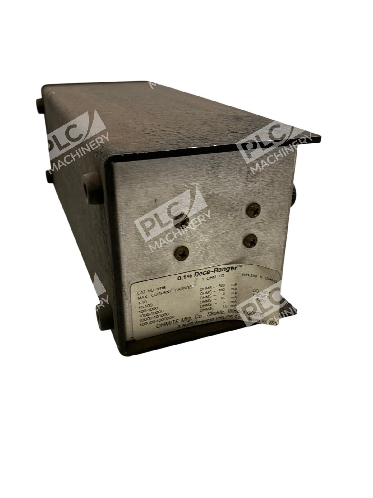 3416 - Ohmite - Decade-Ranger Resistance Box High-Precision - Image 6