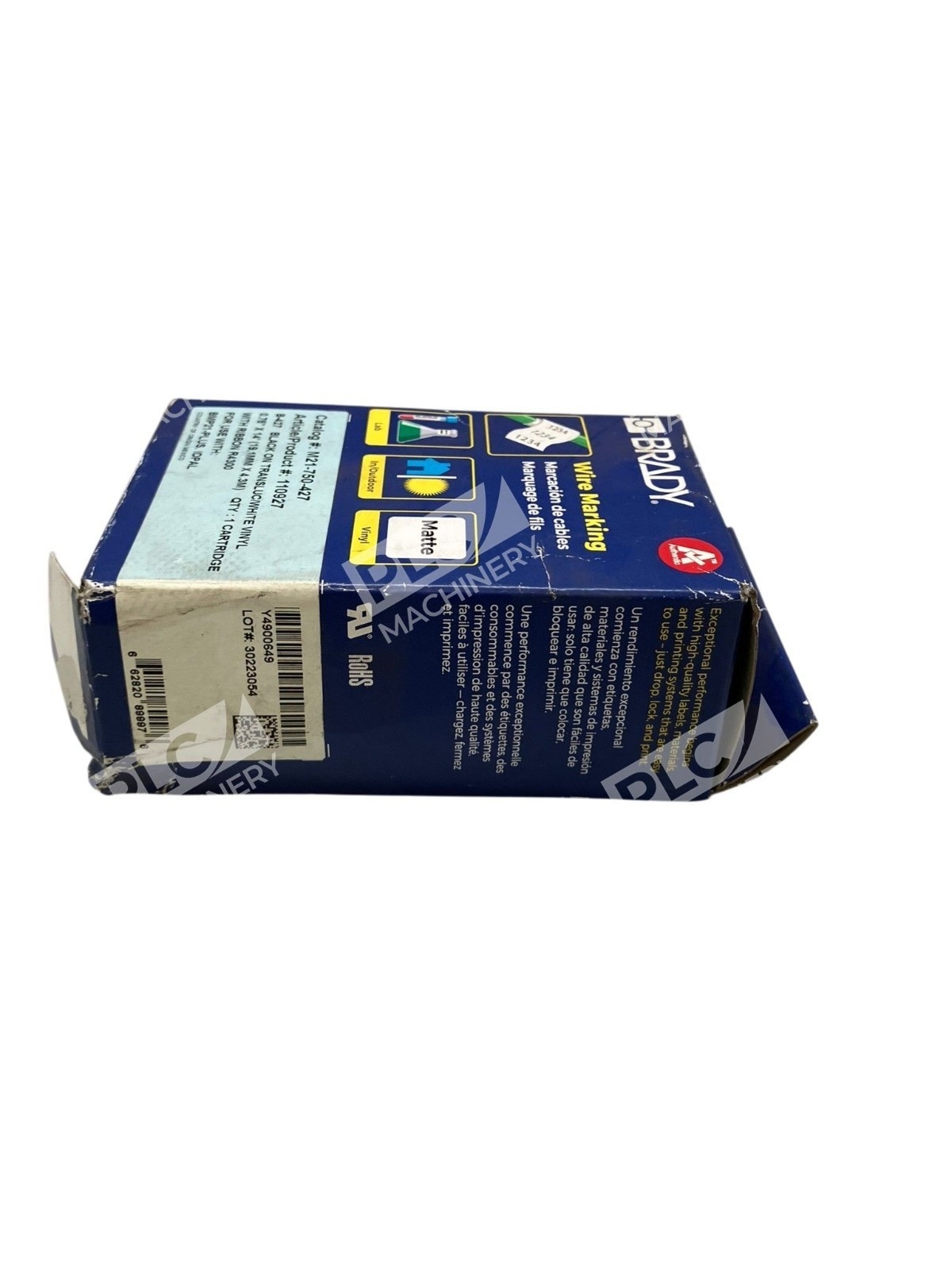 M21-750-427 - Brady - Label Cartridge B-427 Self-Laminating Wire Marking - Image 4