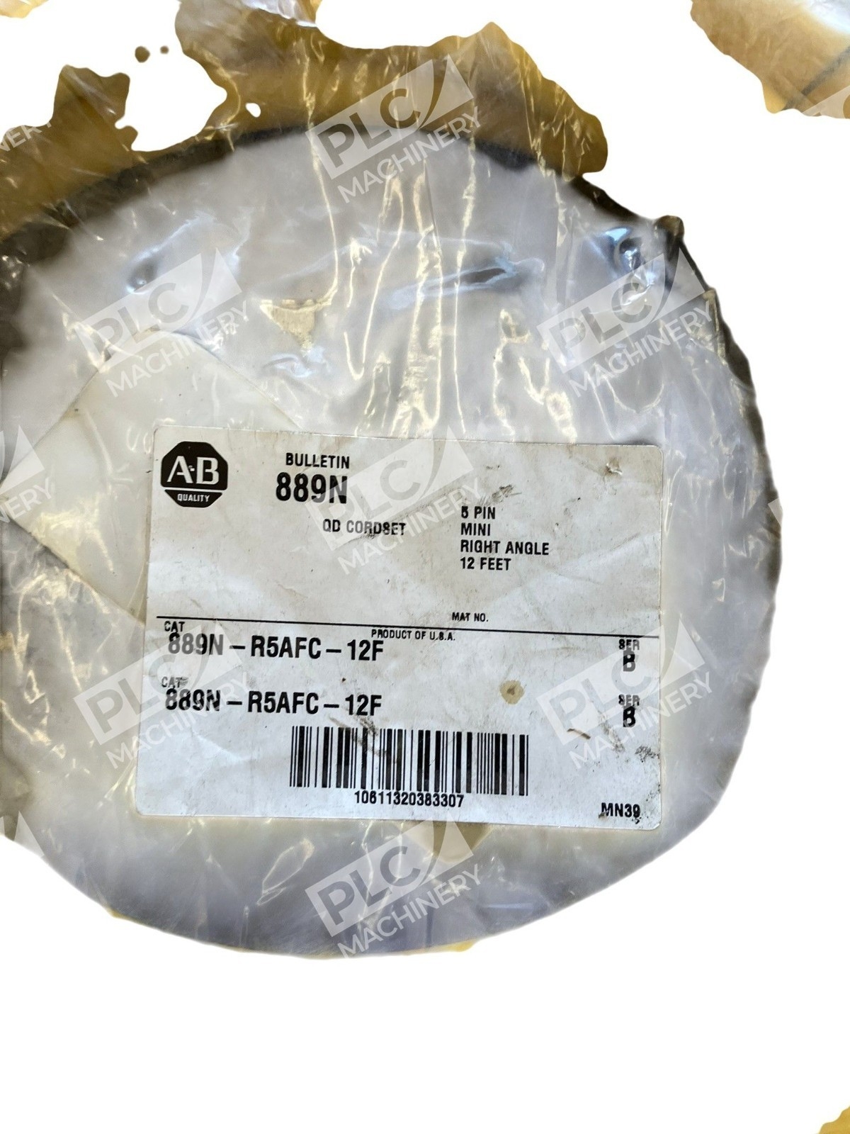 889N-R5AFC-12F Series B - Allen-Bradley - 5 Pin Mini QD Cordset 12ft - Image 3