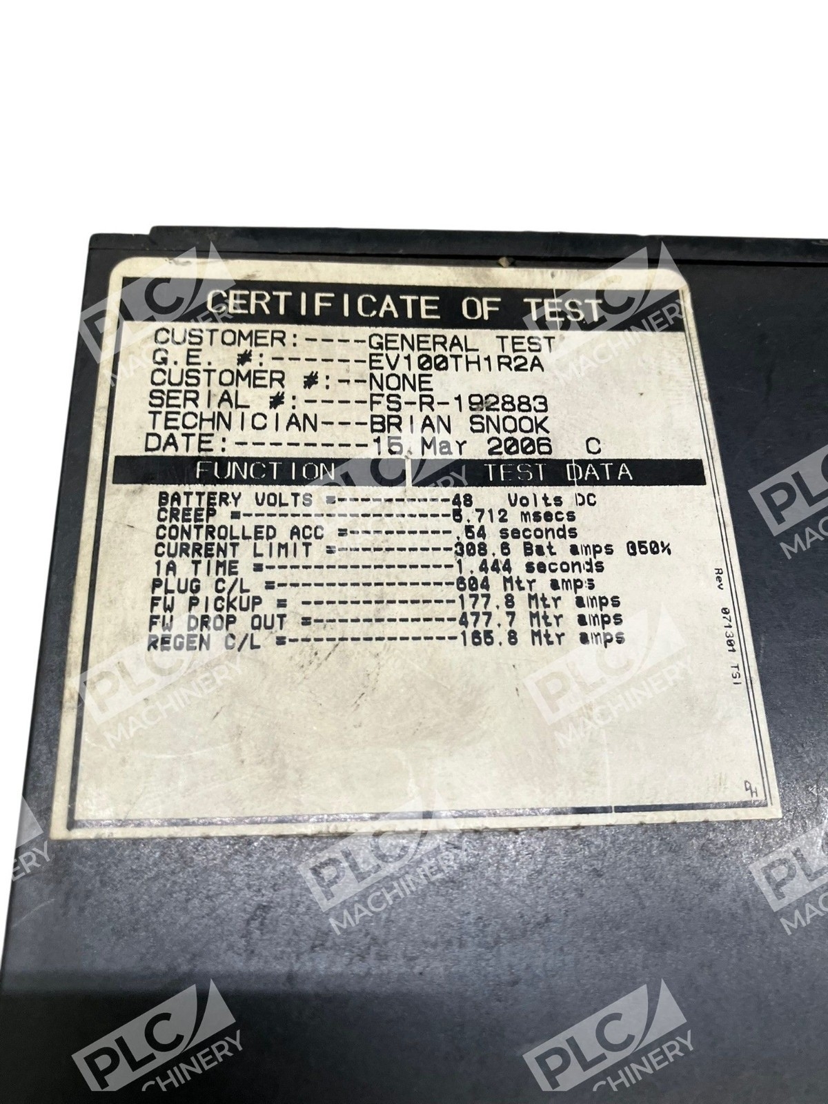EV100TH1R2A - General Electric - SCR Power Control Card IC3645EVLI - Image 3