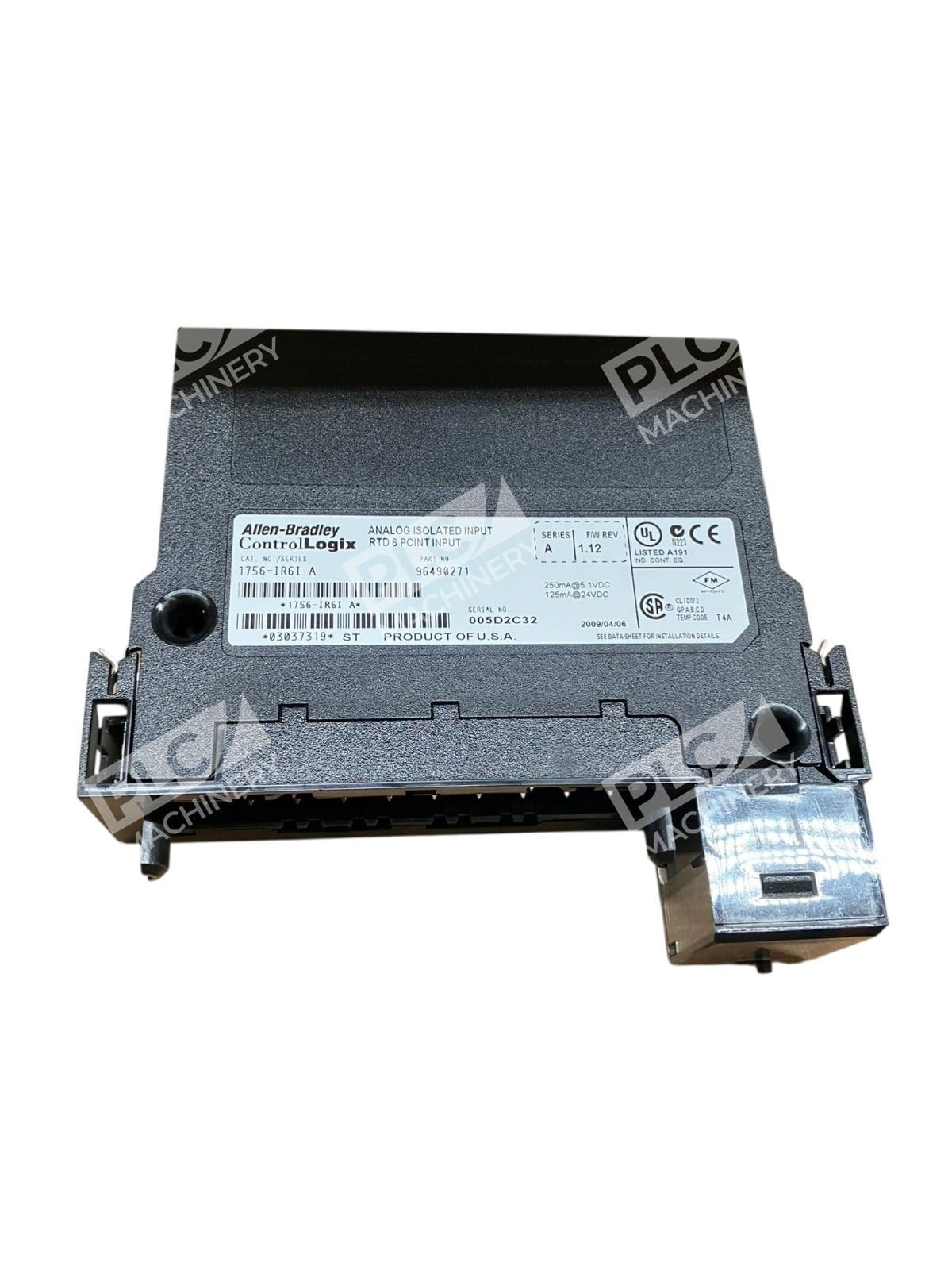 Allen-Bradley 1756-IR6I /A ControlLogix Analog Isolated RTD Input Module No Door - Image 2