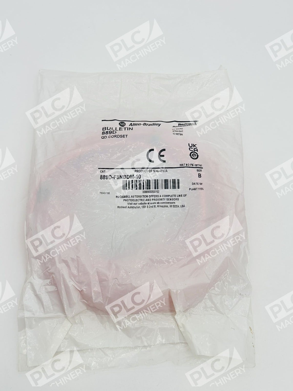 889D-F8NBDM-10 Series B - Allen-Bradley - QD Cordset 10m - Image 2