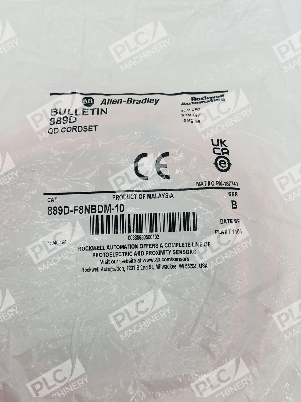 889D-F8NBDM-10 Series B - Allen-Bradley - QD Cordset 10m - Image 4