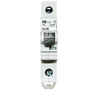 Cutler-Hammer C5 SPCL1C05 1P 5A Supplementary Protector 277V DIN C Curve