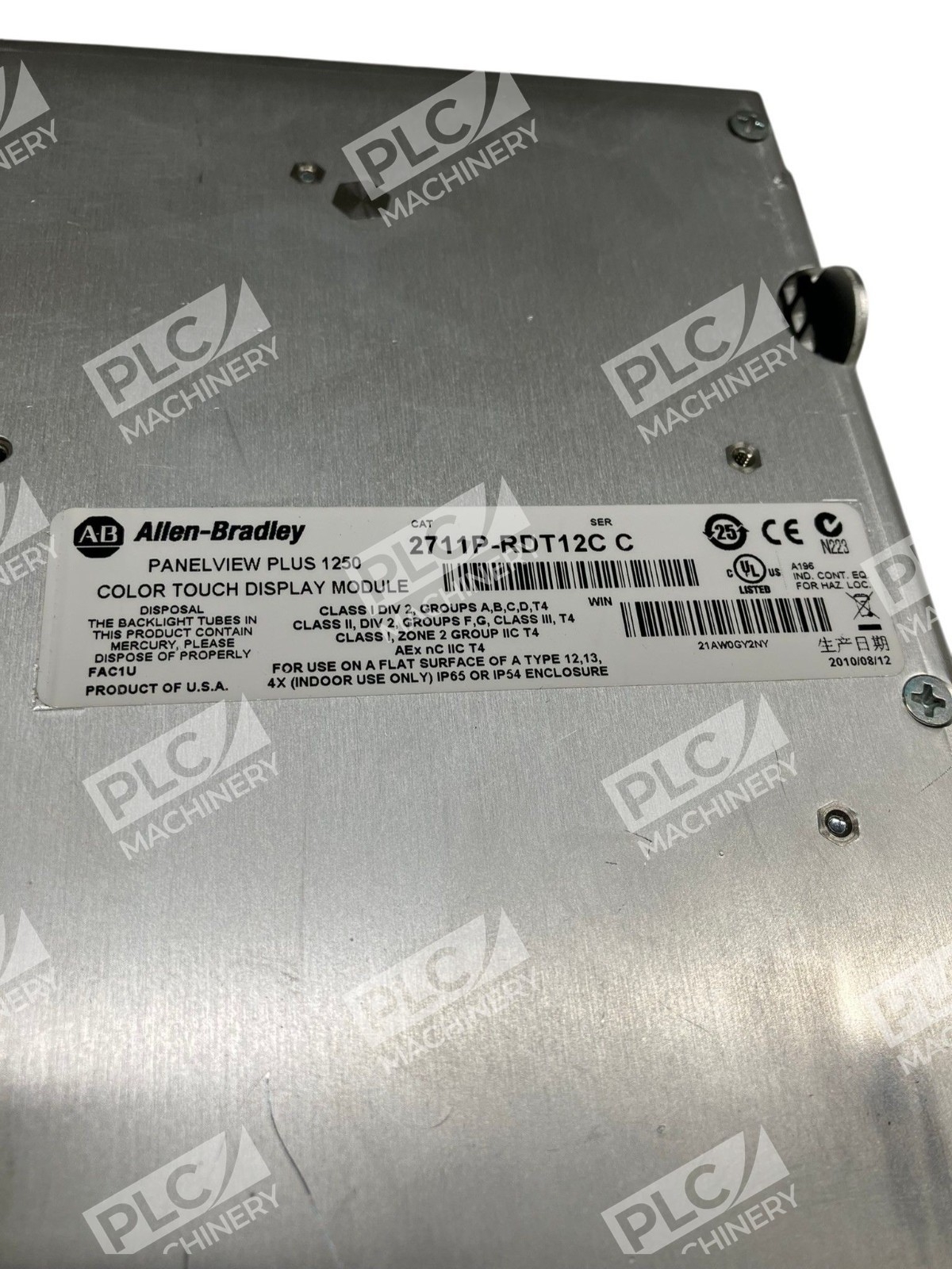 2711P-RDT12C Series C - Allen-Bradley - PanelView Plus 1250 Display Module - Image 4