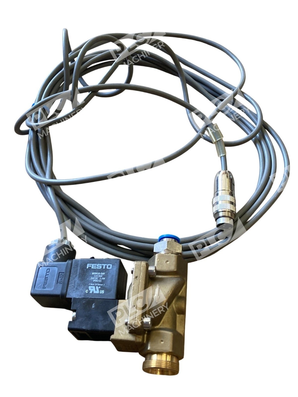 Festo MN1H-2-1/2-MS 161728 Solenoid Valve Coil Assembly 123060 MSN1G-24V W Cable