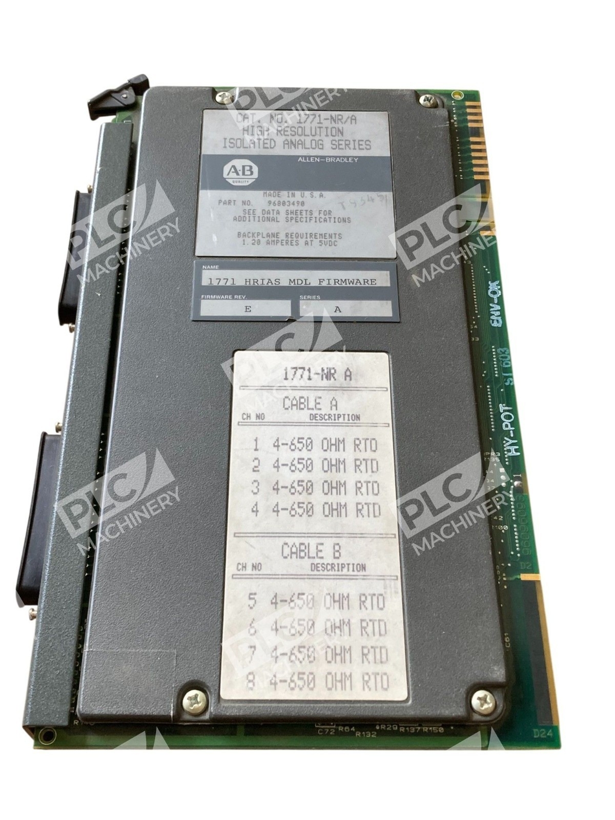 Allen Bradley AB High Resolution Isolated Analog Series 1771-NR /A Rev E