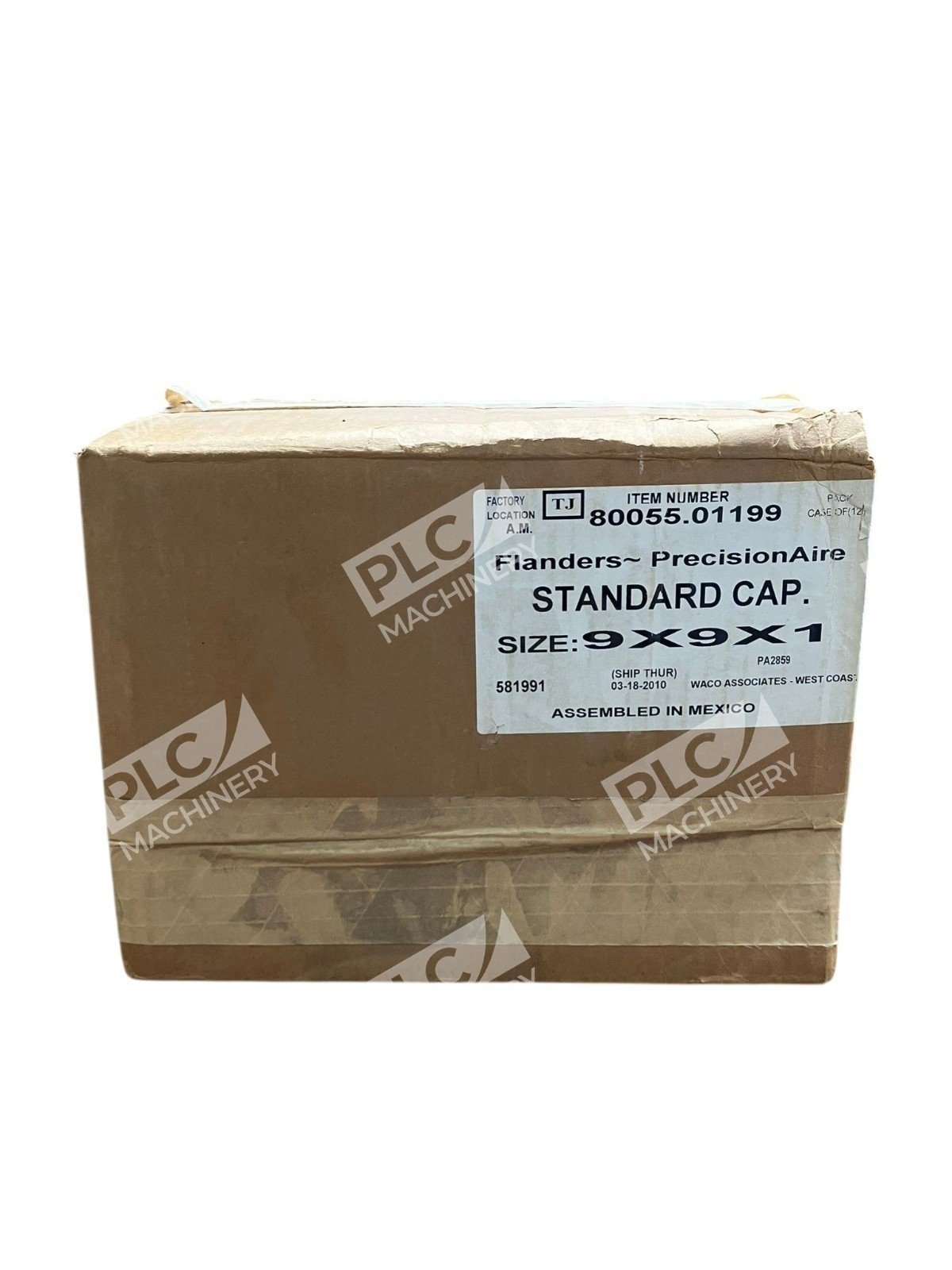 Flanders PrecisionAire 9x9x1 MERV 8 Air Filter 80055.01199 Box Case of 12 - Image 2
