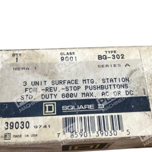 9001BG302 Series A - Square D - Standard Duty Control Station Push Button