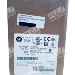25B-D6P0N104 Series A - Allen-Bradley - PowerFlex 525 6A 323-528V 3PH AC Drive