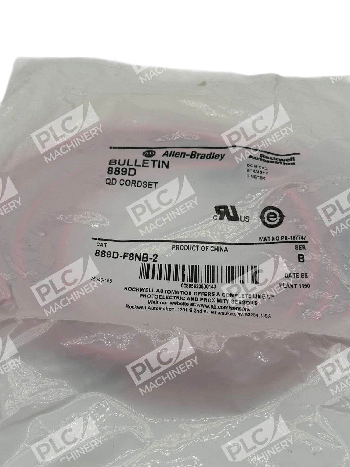 889D-F8NB-2 Series B - Allen-Bradley - QD Cordset 2m DC Micro Straight - Image 4