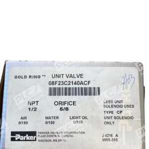 08F23C2140ACF - Parker - Gold Ring 1/2" Brass Unit Valve
